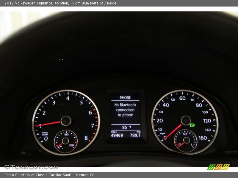  2012 Tiguan SE 4Motion SE 4Motion Gauges
