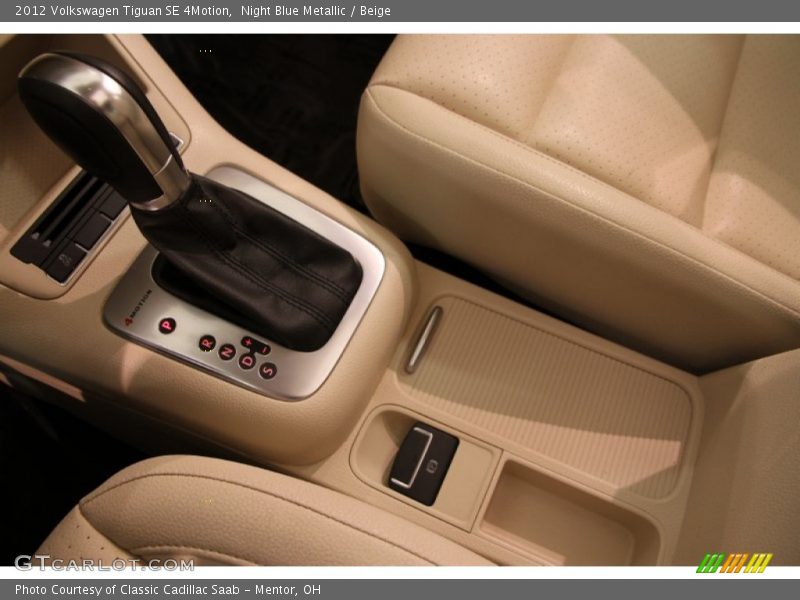 Night Blue Metallic / Beige 2012 Volkswagen Tiguan SE 4Motion