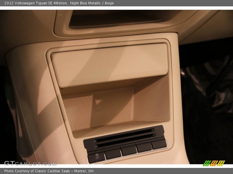 Night Blue Metallic / Beige 2012 Volkswagen Tiguan SE 4Motion