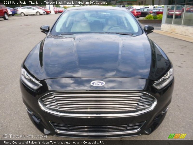 Tuxedo Black Metallic / Medium Soft Ceramic 2015 Ford Fusion Titanium