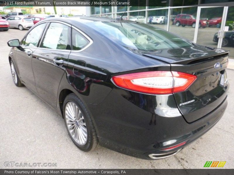 Tuxedo Black Metallic / Medium Soft Ceramic 2015 Ford Fusion Titanium