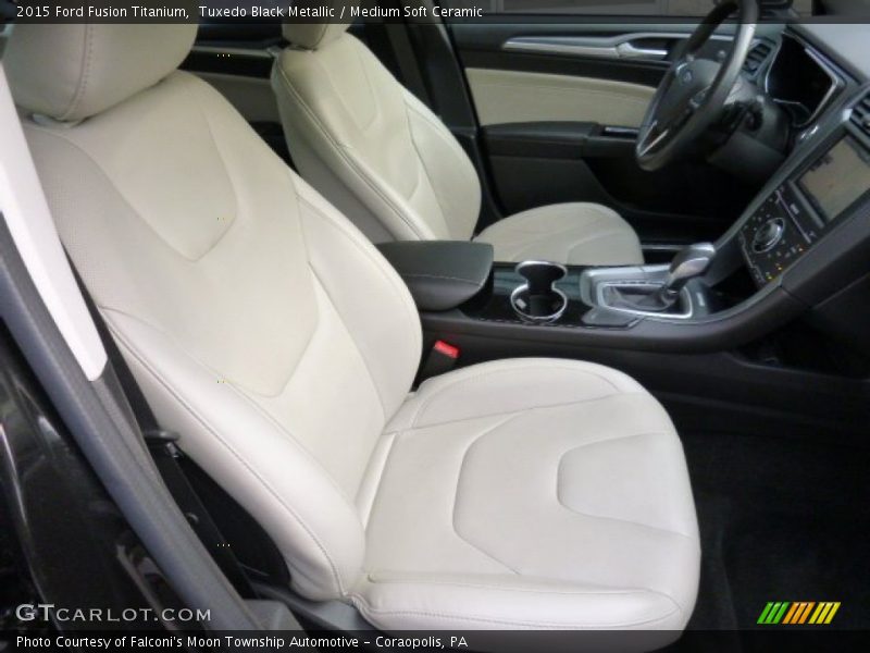 Tuxedo Black Metallic / Medium Soft Ceramic 2015 Ford Fusion Titanium