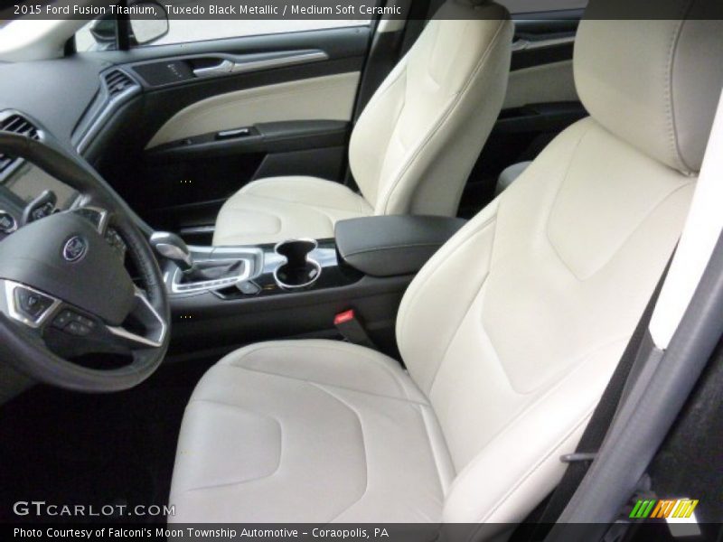 Tuxedo Black Metallic / Medium Soft Ceramic 2015 Ford Fusion Titanium