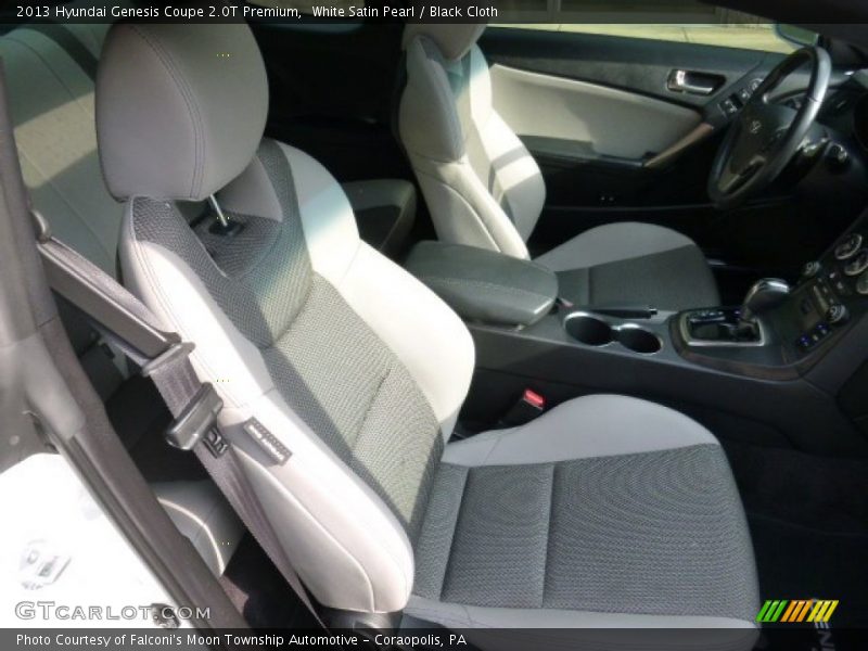 White Satin Pearl / Black Cloth 2013 Hyundai Genesis Coupe 2.0T Premium