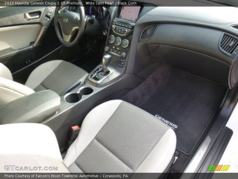 White Satin Pearl / Black Cloth 2013 Hyundai Genesis Coupe 2.0T Premium