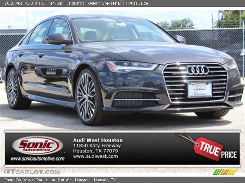 Oolong Grey Metallic / Atlas Beige 2016 Audi A6 3.0 TFSI Premium Plus quattro