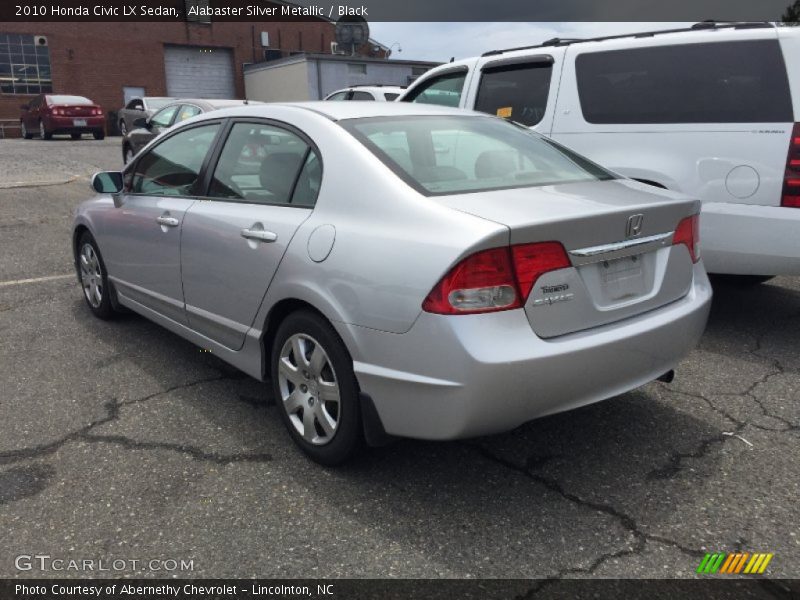 Alabaster Silver Metallic / Black 2010 Honda Civic LX Sedan