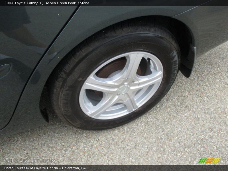 Aspen Green Pearl / Stone 2004 Toyota Camry LE