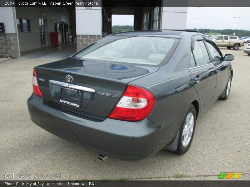 Aspen Green Pearl / Stone 2004 Toyota Camry LE