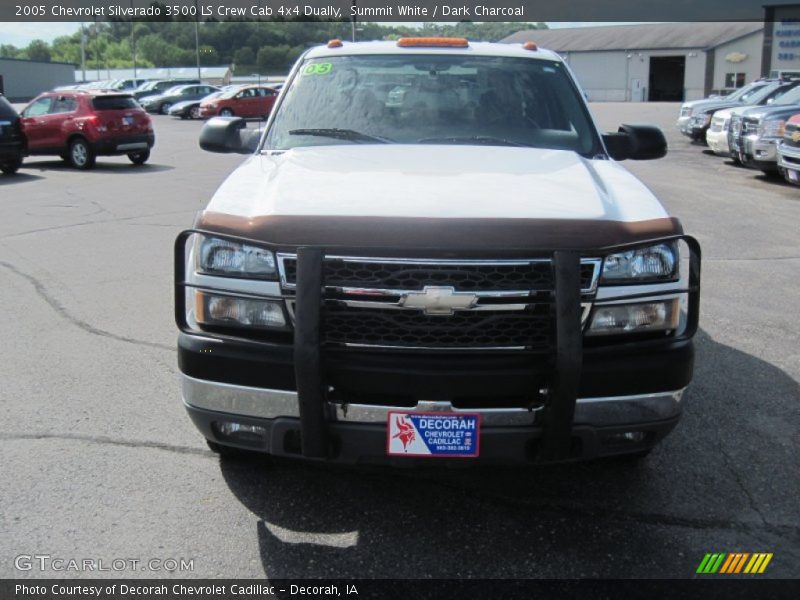 Summit White / Dark Charcoal 2005 Chevrolet Silverado 3500 LS Crew Cab 4x4 Dually