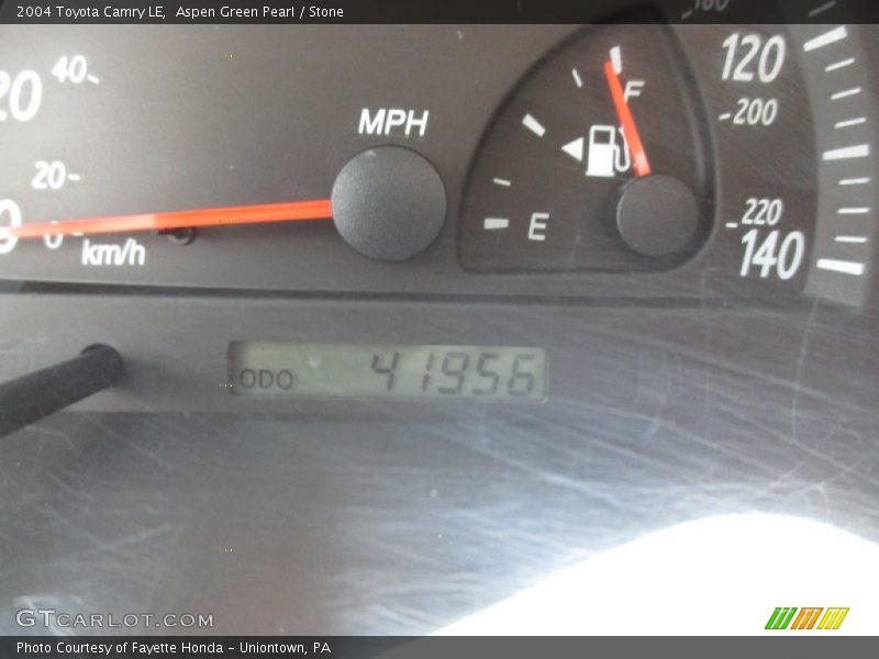 Aspen Green Pearl / Stone 2004 Toyota Camry LE