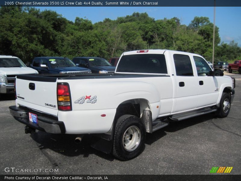 Summit White / Dark Charcoal 2005 Chevrolet Silverado 3500 LS Crew Cab 4x4 Dually