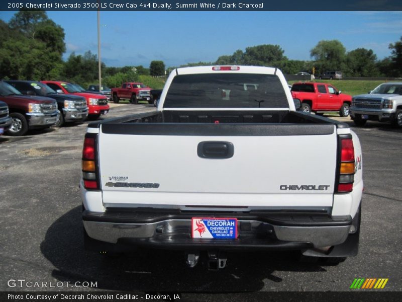 Summit White / Dark Charcoal 2005 Chevrolet Silverado 3500 LS Crew Cab 4x4 Dually