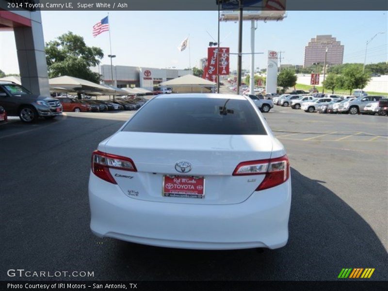 Super White / Ash 2014 Toyota Camry LE