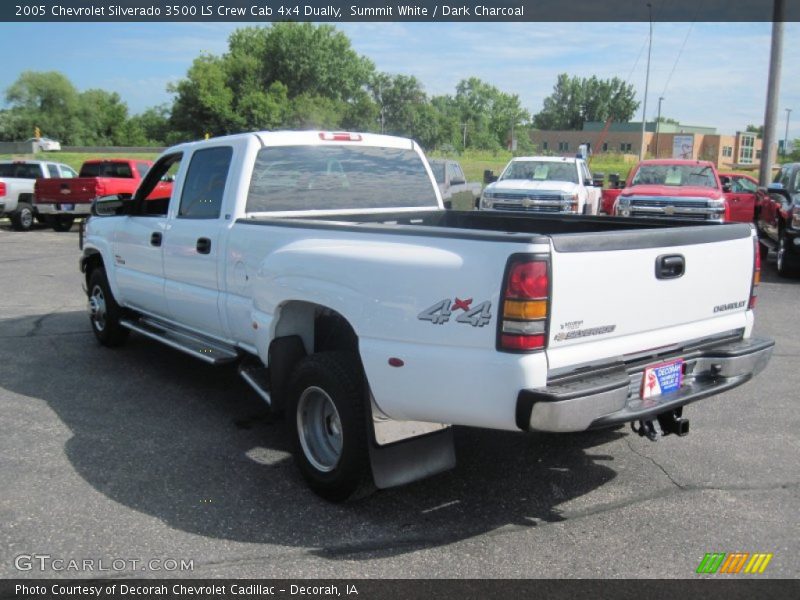 Summit White / Dark Charcoal 2005 Chevrolet Silverado 3500 LS Crew Cab 4x4 Dually