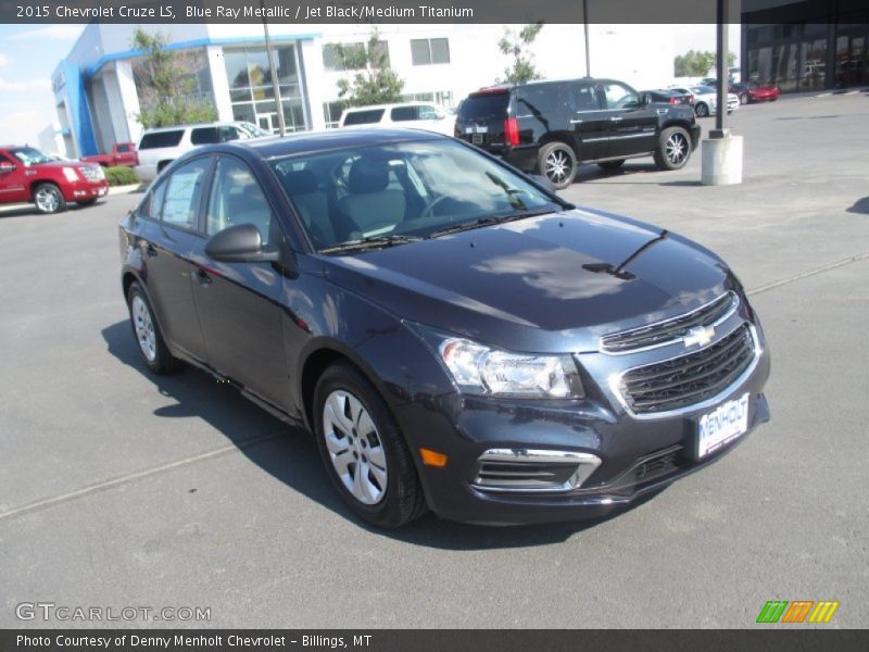 Blue Ray Metallic / Jet Black/Medium Titanium 2015 Chevrolet Cruze LS