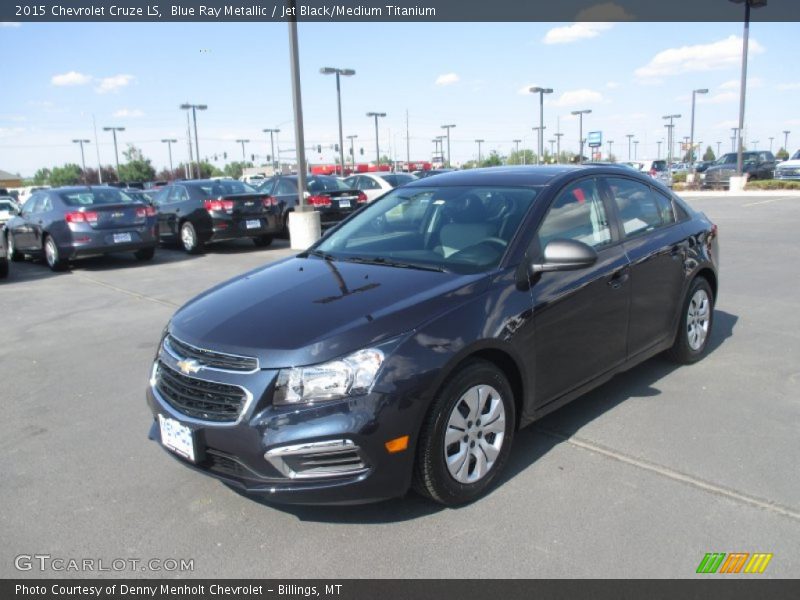 Blue Ray Metallic / Jet Black/Medium Titanium 2015 Chevrolet Cruze LS