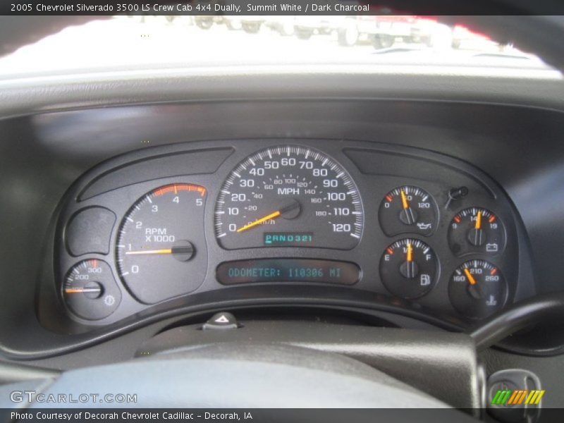 Summit White / Dark Charcoal 2005 Chevrolet Silverado 3500 LS Crew Cab 4x4 Dually
