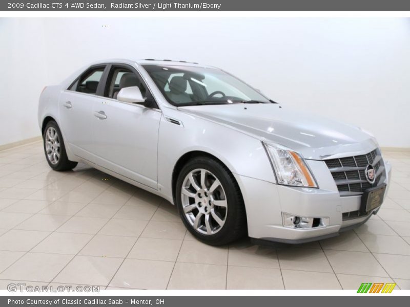 Radiant Silver / Light Titanium/Ebony 2009 Cadillac CTS 4 AWD Sedan