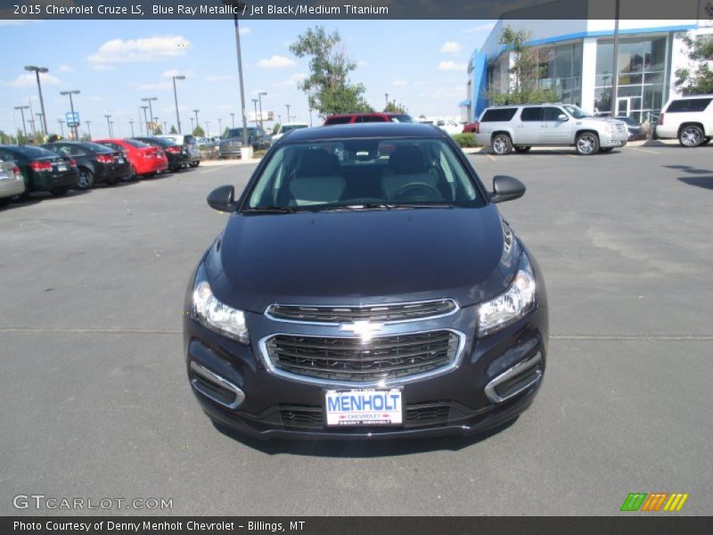 Blue Ray Metallic / Jet Black/Medium Titanium 2015 Chevrolet Cruze LS