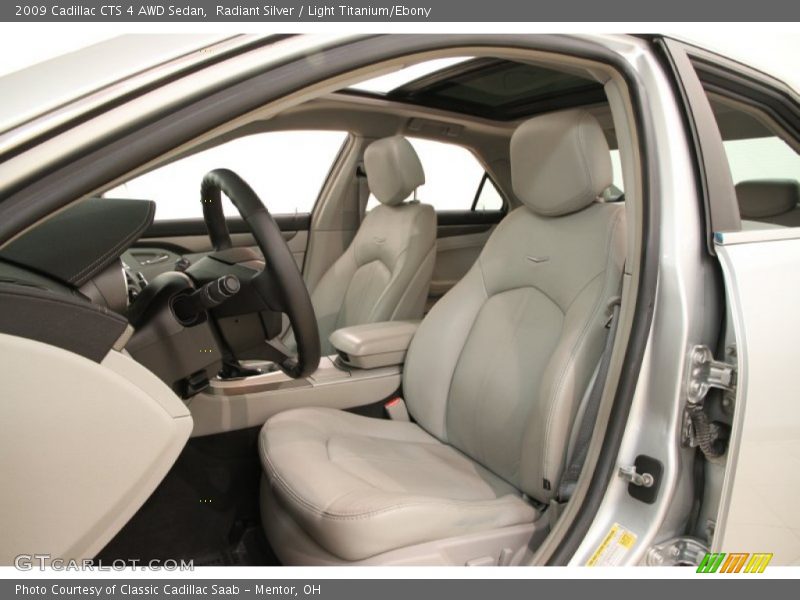  2009 CTS 4 AWD Sedan Light Titanium/Ebony Interior