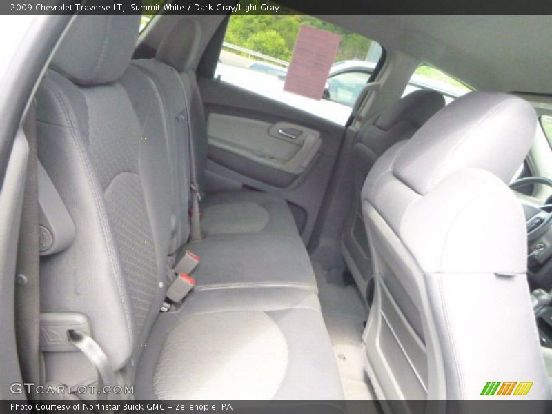 Summit White / Dark Gray/Light Gray 2009 Chevrolet Traverse LT