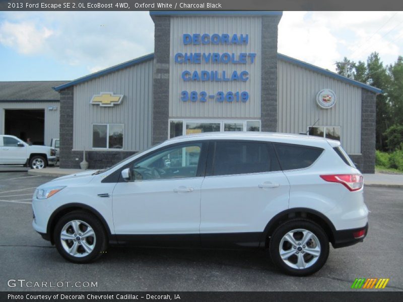 Oxford White / Charcoal Black 2013 Ford Escape SE 2.0L EcoBoost 4WD