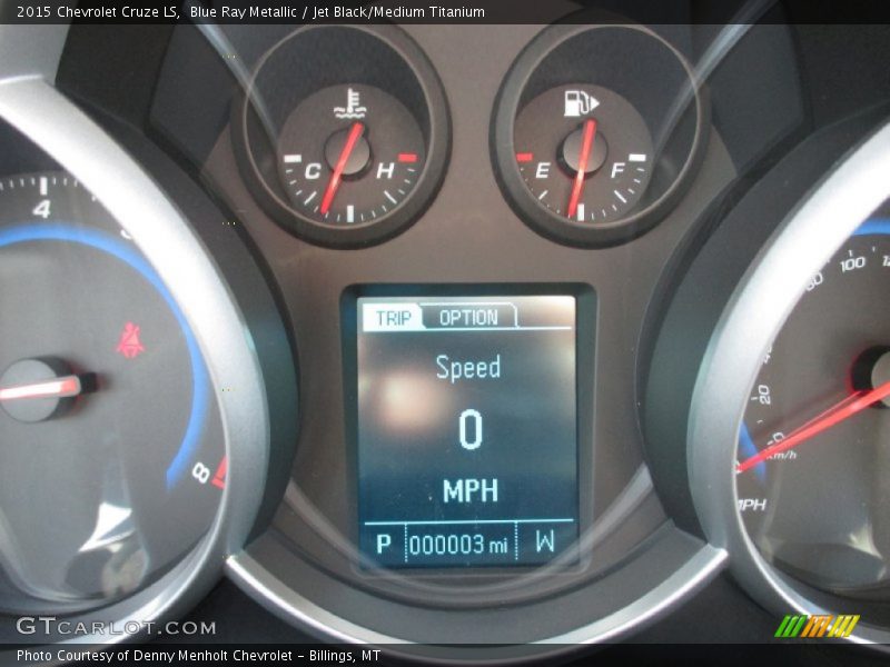 Blue Ray Metallic / Jet Black/Medium Titanium 2015 Chevrolet Cruze LS