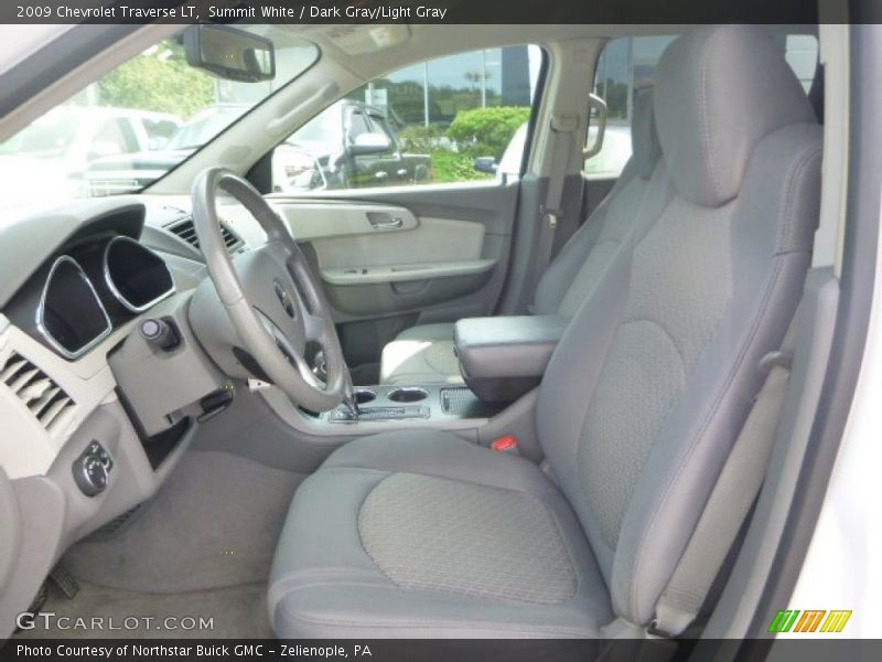 Summit White / Dark Gray/Light Gray 2009 Chevrolet Traverse LT