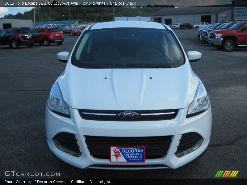 Oxford White / Charcoal Black 2013 Ford Escape SE 2.0L EcoBoost 4WD