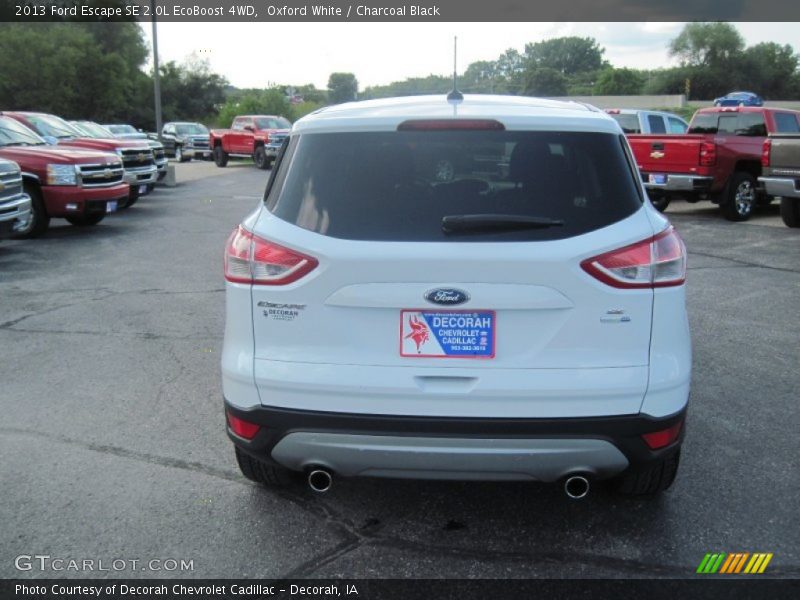 Oxford White / Charcoal Black 2013 Ford Escape SE 2.0L EcoBoost 4WD