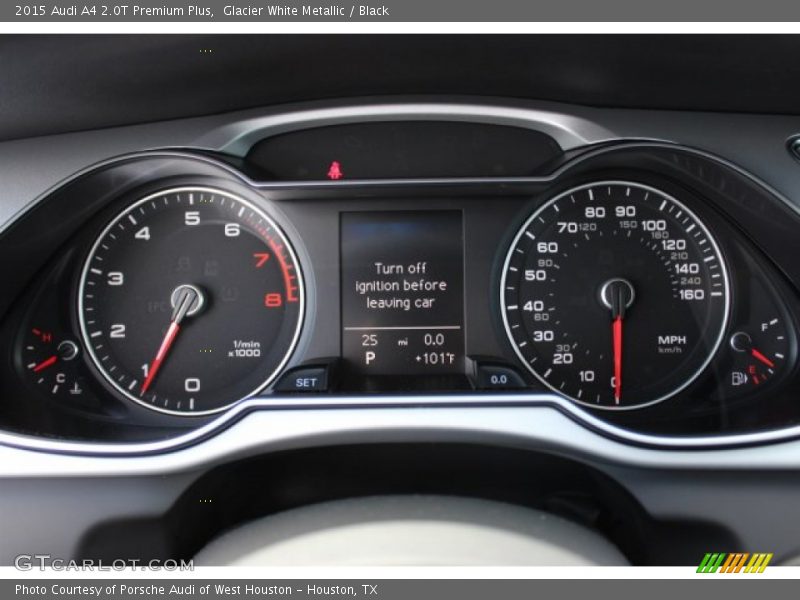 Glacier White Metallic / Black 2015 Audi A4 2.0T Premium Plus