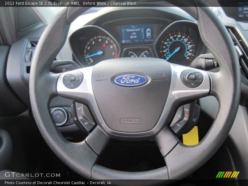 Oxford White / Charcoal Black 2013 Ford Escape SE 2.0L EcoBoost 4WD