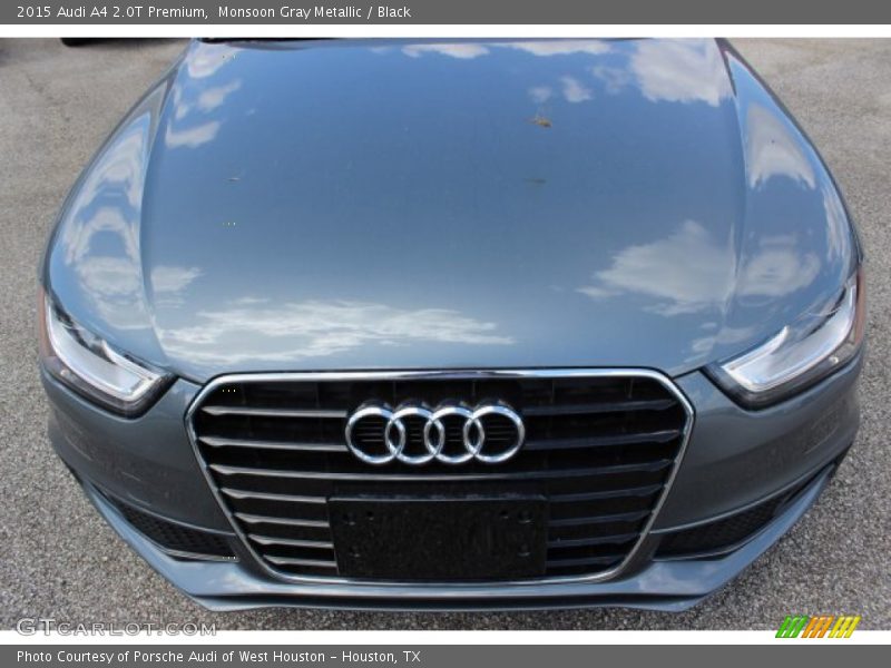 Monsoon Gray Metallic / Black 2015 Audi A4 2.0T Premium