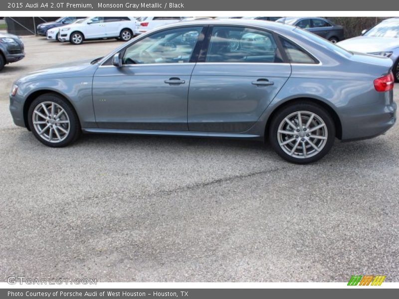 Monsoon Gray Metallic / Black 2015 Audi A4 2.0T Premium