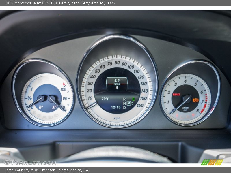 Steel Grey Metallic / Black 2015 Mercedes-Benz GLK 350 4Matic