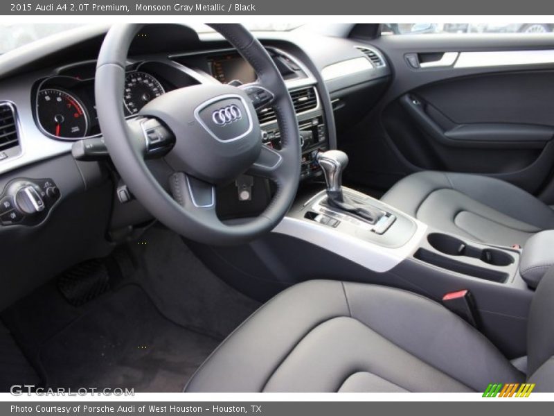 Monsoon Gray Metallic / Black 2015 Audi A4 2.0T Premium
