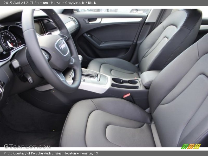 Monsoon Gray Metallic / Black 2015 Audi A4 2.0T Premium