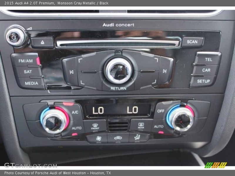 Monsoon Gray Metallic / Black 2015 Audi A4 2.0T Premium