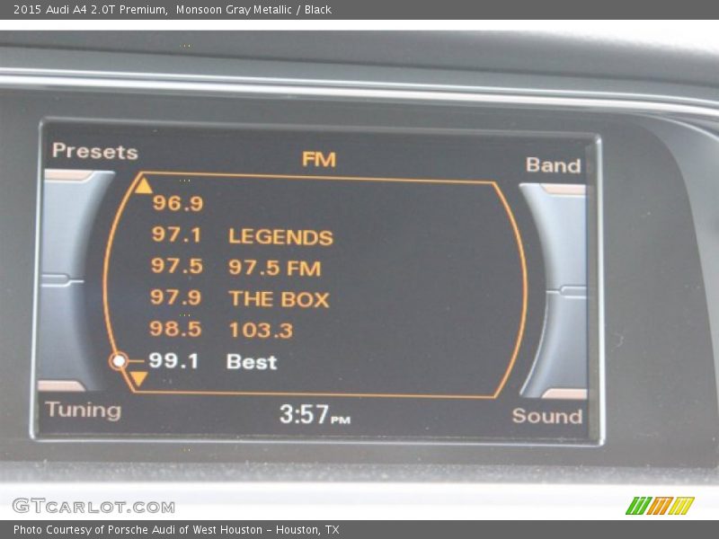 Monsoon Gray Metallic / Black 2015 Audi A4 2.0T Premium