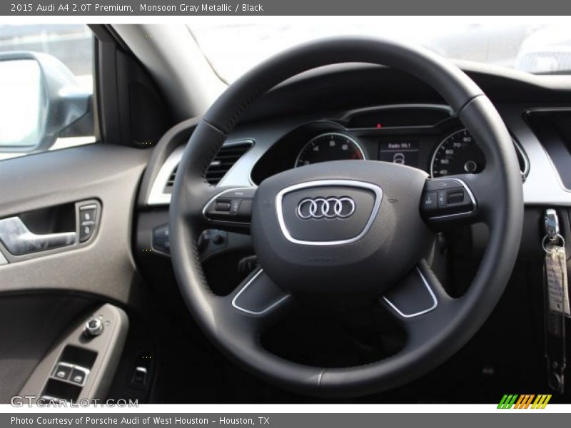 Monsoon Gray Metallic / Black 2015 Audi A4 2.0T Premium
