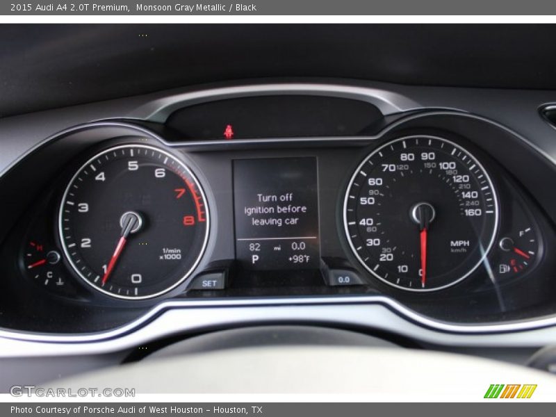 Monsoon Gray Metallic / Black 2015 Audi A4 2.0T Premium