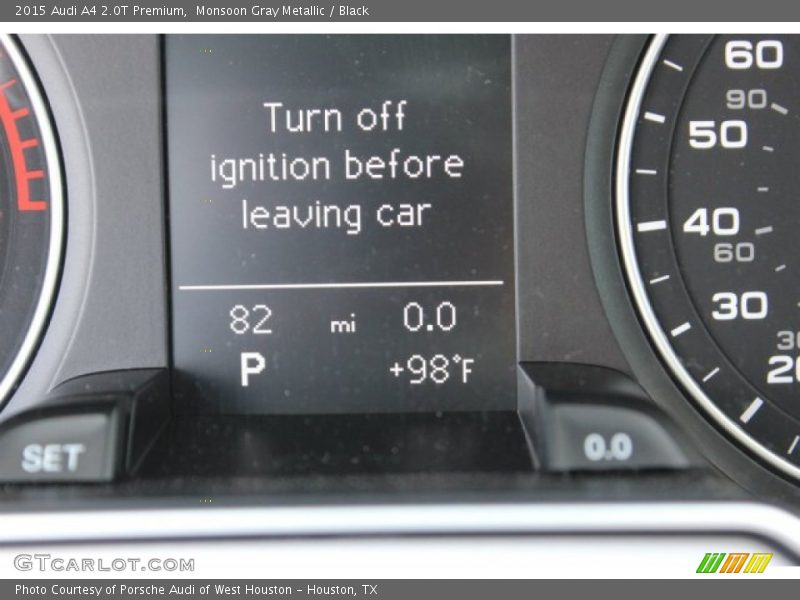 Monsoon Gray Metallic / Black 2015 Audi A4 2.0T Premium
