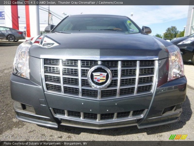 Thunder Gray ChromaFlair / Cashmere/Cocoa 2012 Cadillac CTS 4 3.0 AWD Sedan