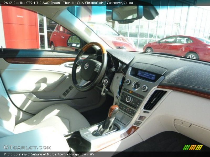 Thunder Gray ChromaFlair / Cashmere/Cocoa 2012 Cadillac CTS 4 3.0 AWD Sedan