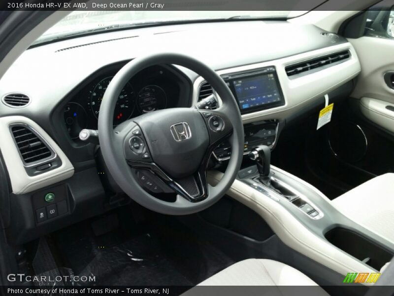  2016 HR-V EX AWD Gray Interior