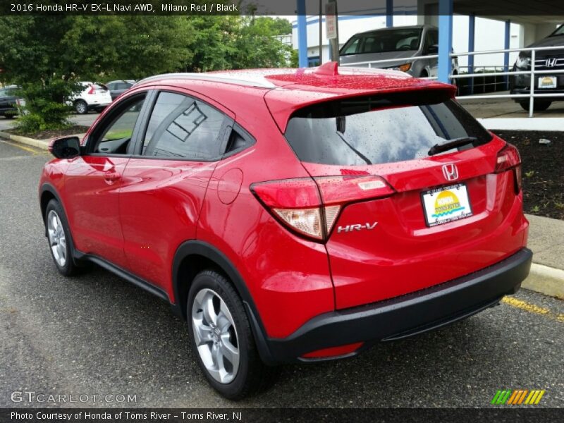 Milano Red / Black 2016 Honda HR-V EX-L Navi AWD