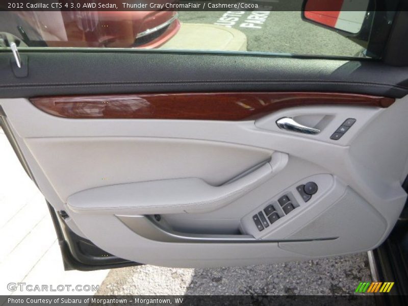 Thunder Gray ChromaFlair / Cashmere/Cocoa 2012 Cadillac CTS 4 3.0 AWD Sedan