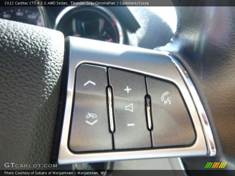 Thunder Gray ChromaFlair / Cashmere/Cocoa 2012 Cadillac CTS 4 3.0 AWD Sedan