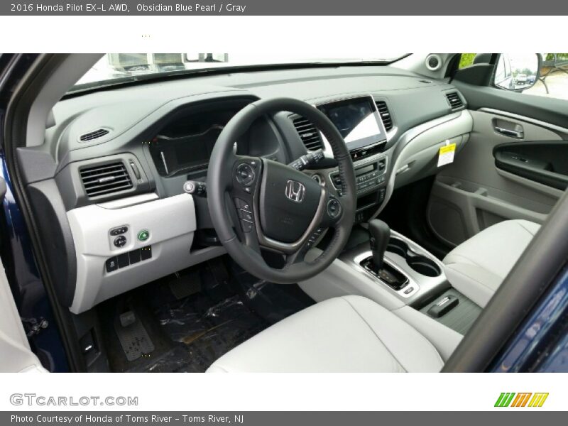  2016 Pilot EX-L AWD Gray Interior
